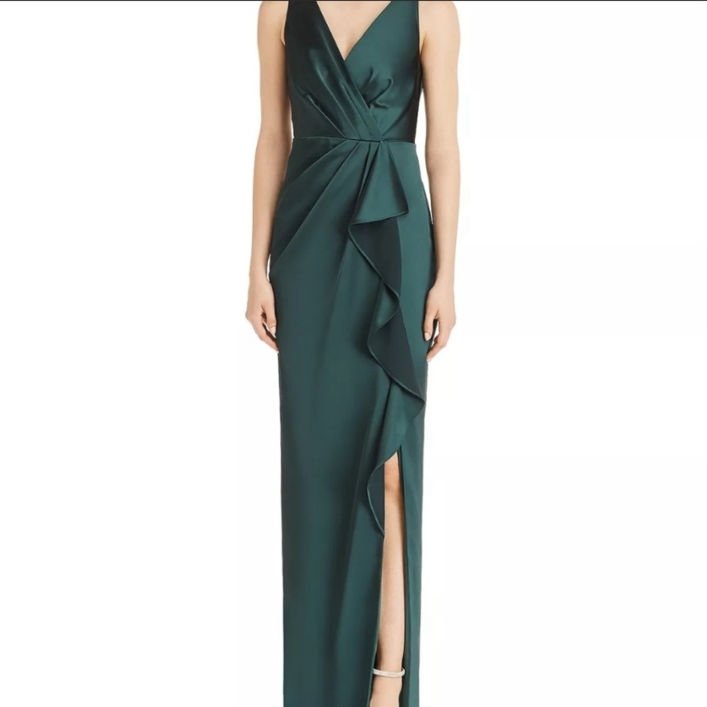 Adrianna Papell drape gown NWT